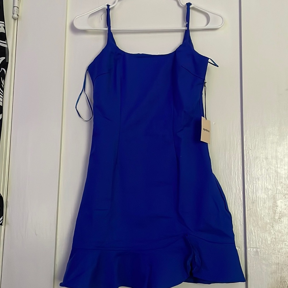mini blue dress